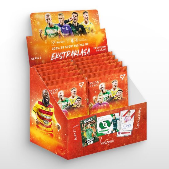 Retail Box – karty piłkarskie SportZoo PKO BP Ekstraklasa 2025/26 – Seria 2