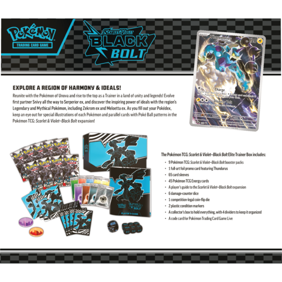 Pokémon TCG: Black Bolt - Elite Trainer Box - Zekrom